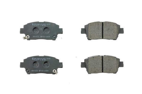 Jeu de 4 plaquettes de frein AISIN ref. BPTO-1004